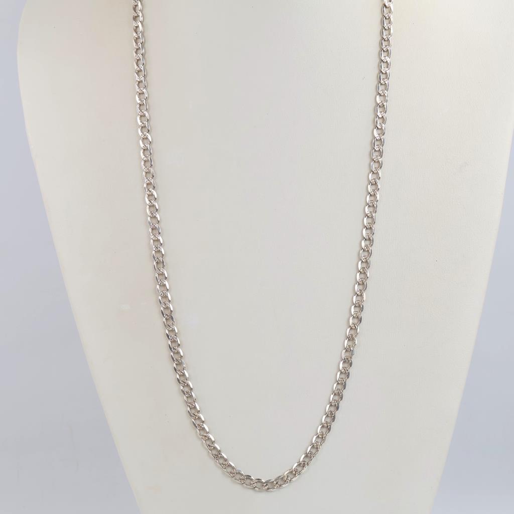Sterling Silver Curb Link Necklace