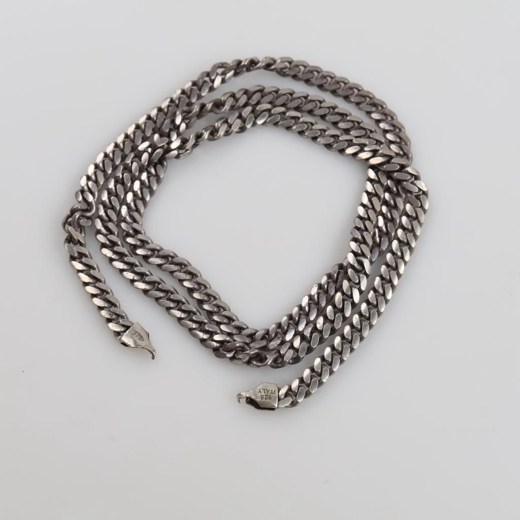 Sterling Silver Curb Link Necklace