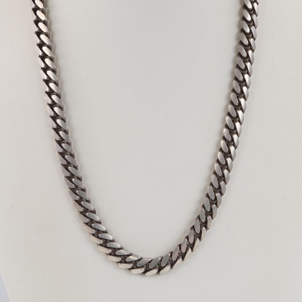 Sterling Silver Curb Link Necklace