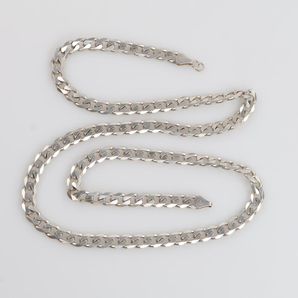 Sterling Silver Curb Link Necklace