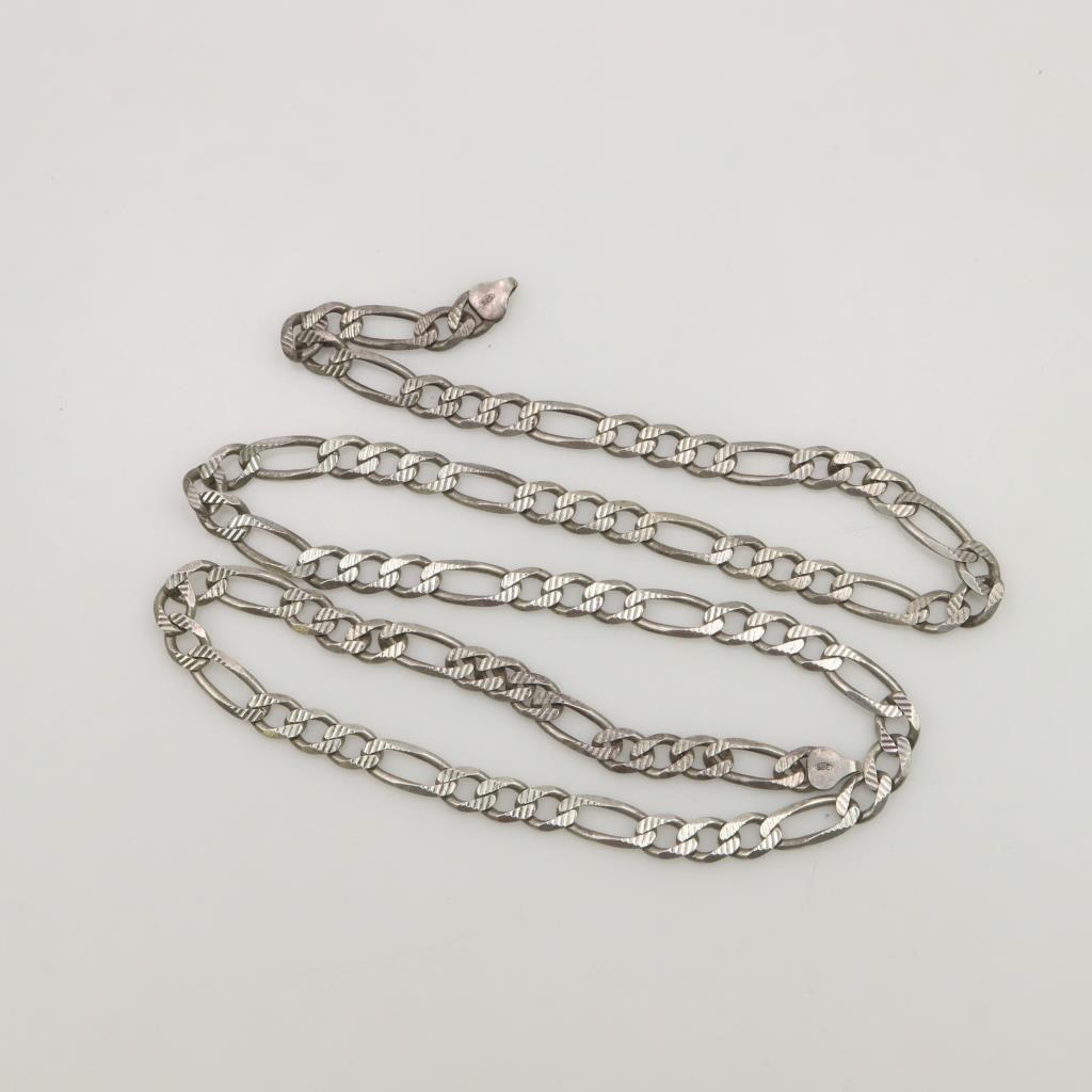 Cavigliera Argento Sterling 925 Monogramma Figaro 3 Mm Cavigliera In Argento Sterling 925 Con Monogramma Figaro 3 Mm - Gioiello Elegante E Personalizzabile Avatar Frontiers Of Pandora - Foto 11