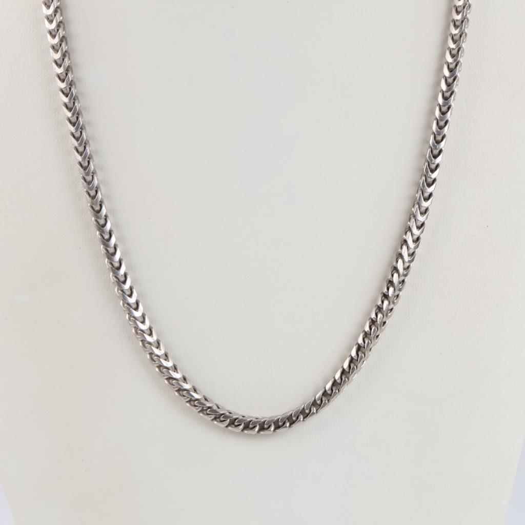 Sterling Silver Foxtail Link Necklace