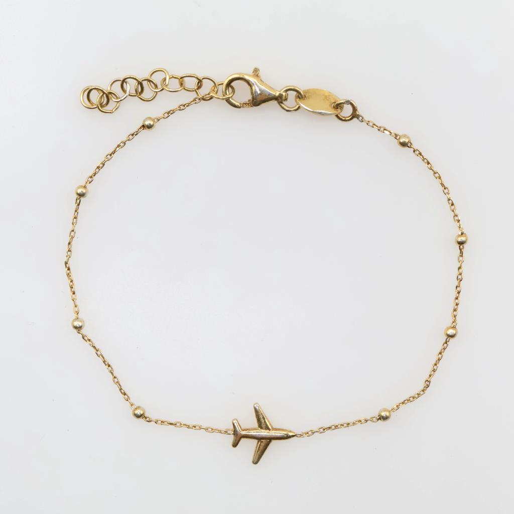 Sterling Silver GP Airplane Bracelet