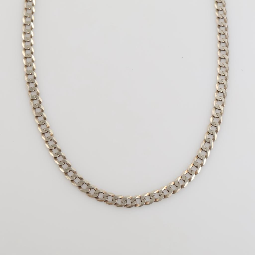 Sterling Silver GP Curb Link Necklace