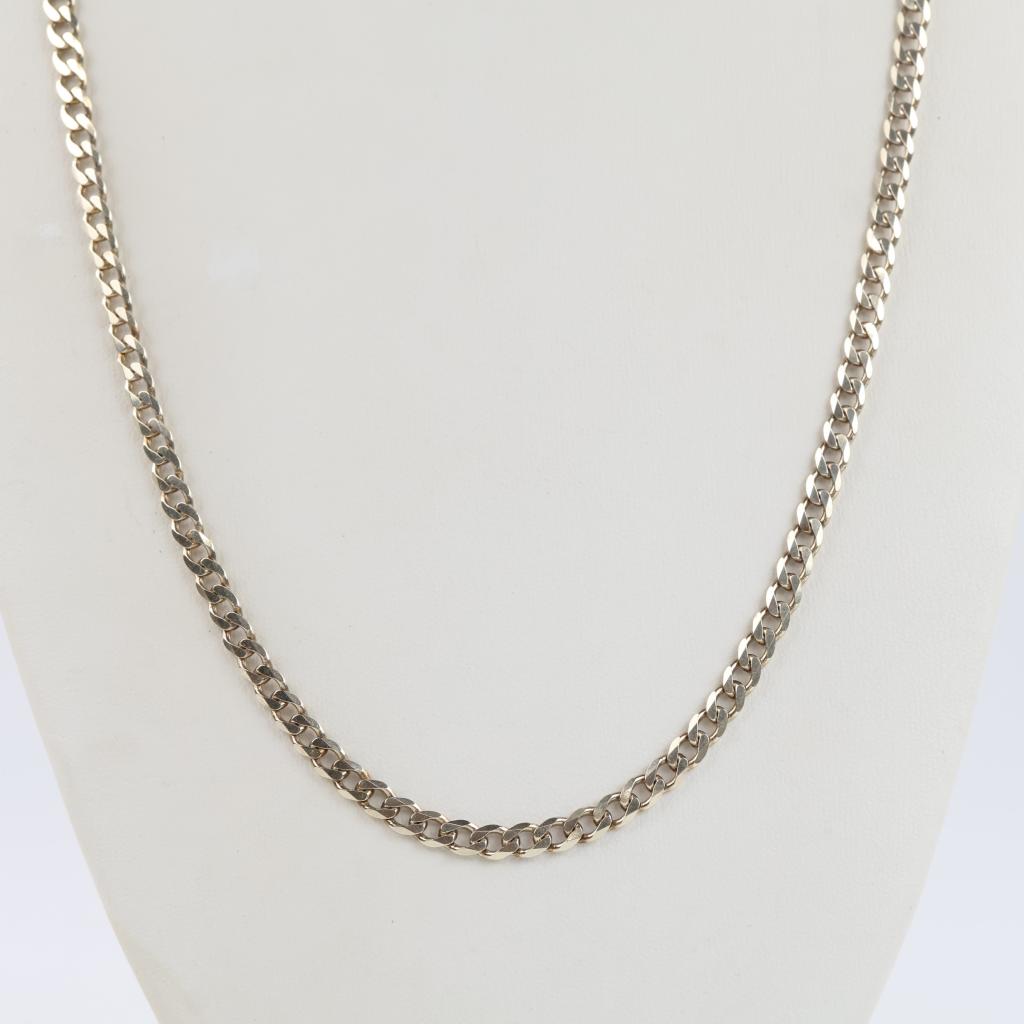 Sterling Silver GP Curb Link Necklace
