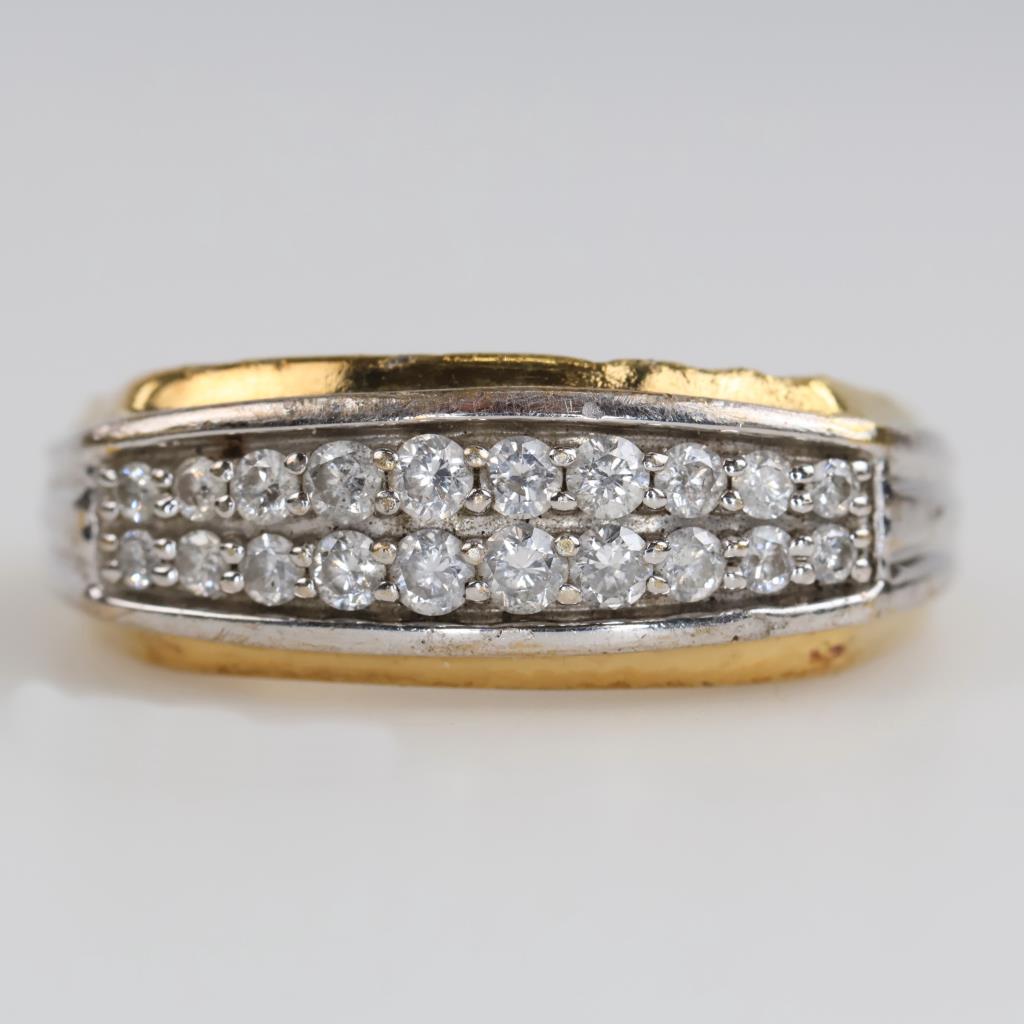 Sterling Silver GP Diamond Ring