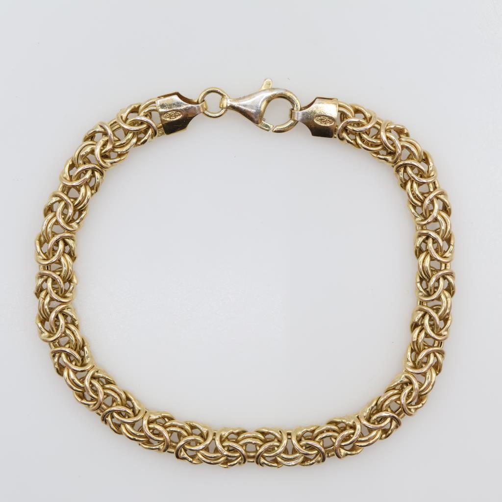 Sterling Silver GP Hollow Link Bracelet