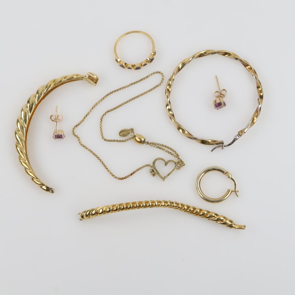 Sterling Silver GP Jewelry, 8 Pieces