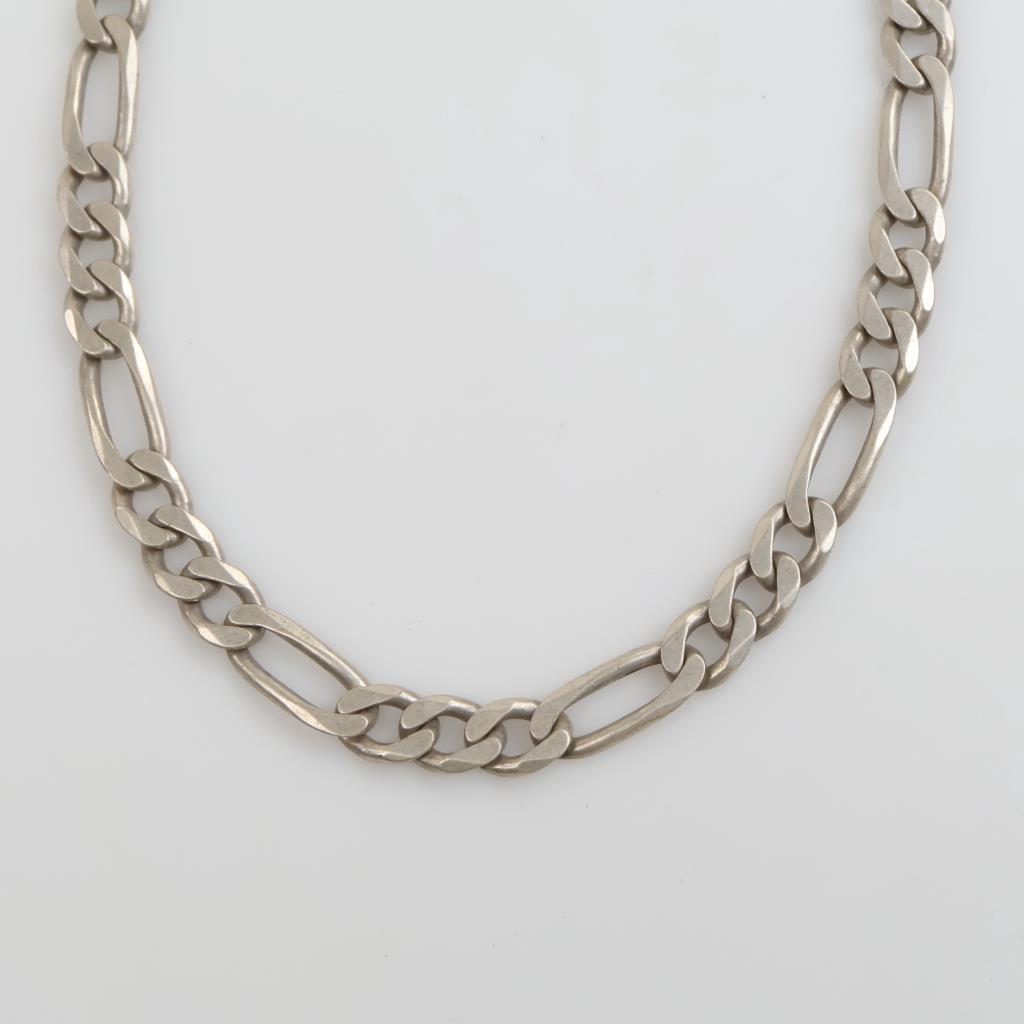 Sterling Silver Heavy Figaro Chain Necklaces