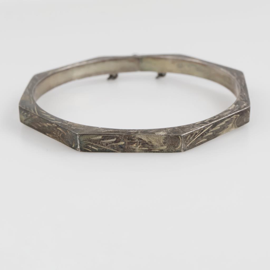 Sterling Silver Hollow Bracelet