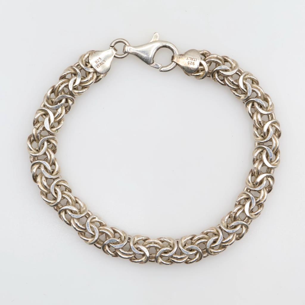 Sterling Silver Hollow Link Bracelet