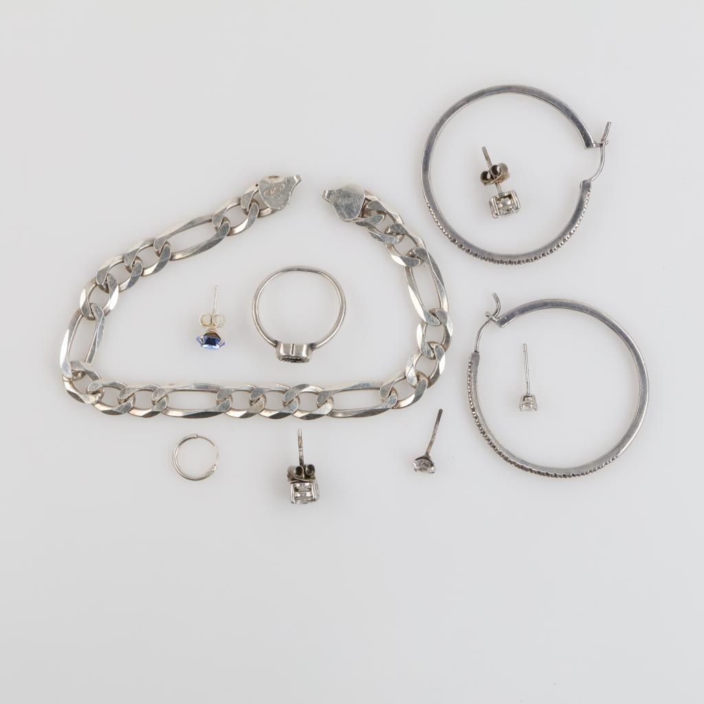 Sterling Silver Jewelry, 10 Pieces