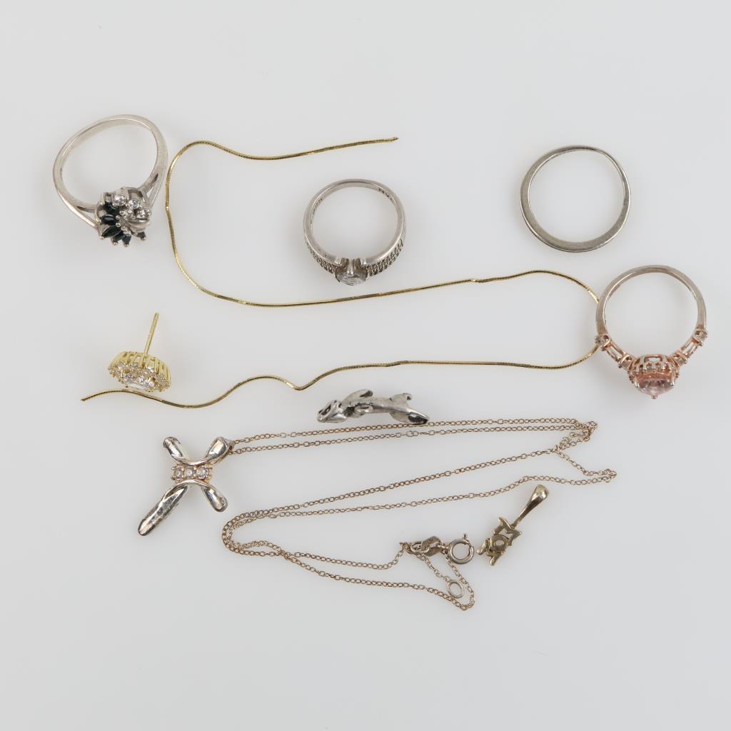 Sterling Silver Jewelry, 10 Pieces