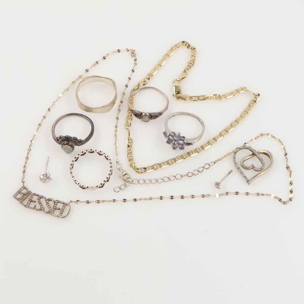 Sterling Silver Jewelry, 10 Pieces