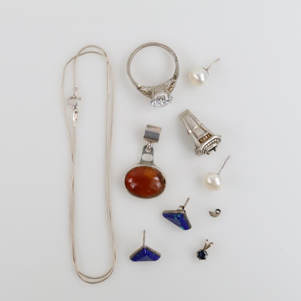 Sterling Silver Jewelry, 10 Pieces