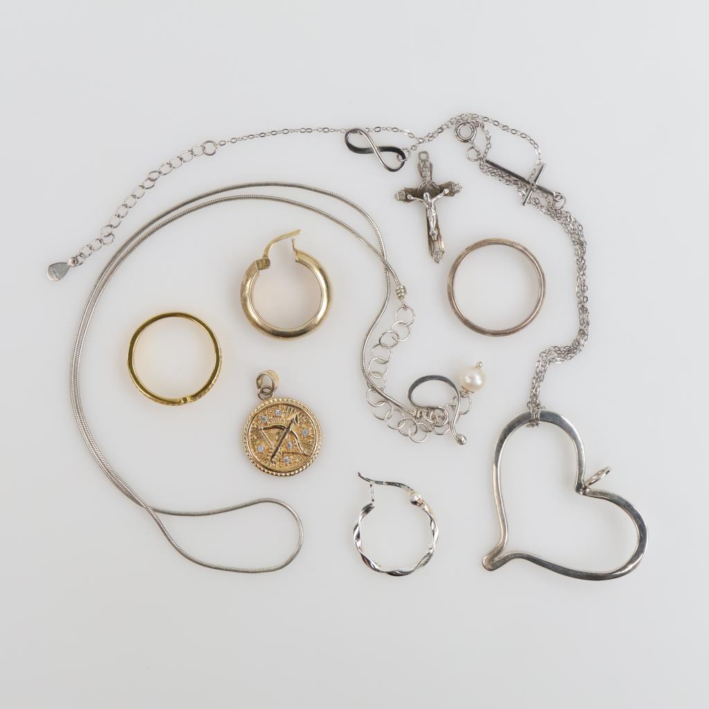 Sterling Silver Jewelry, 10 Pieces