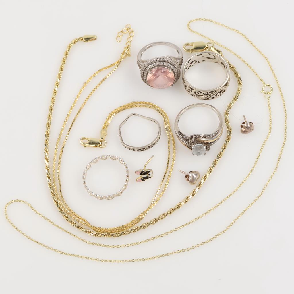 Sterling Silver Jewelry, 11 Pieces