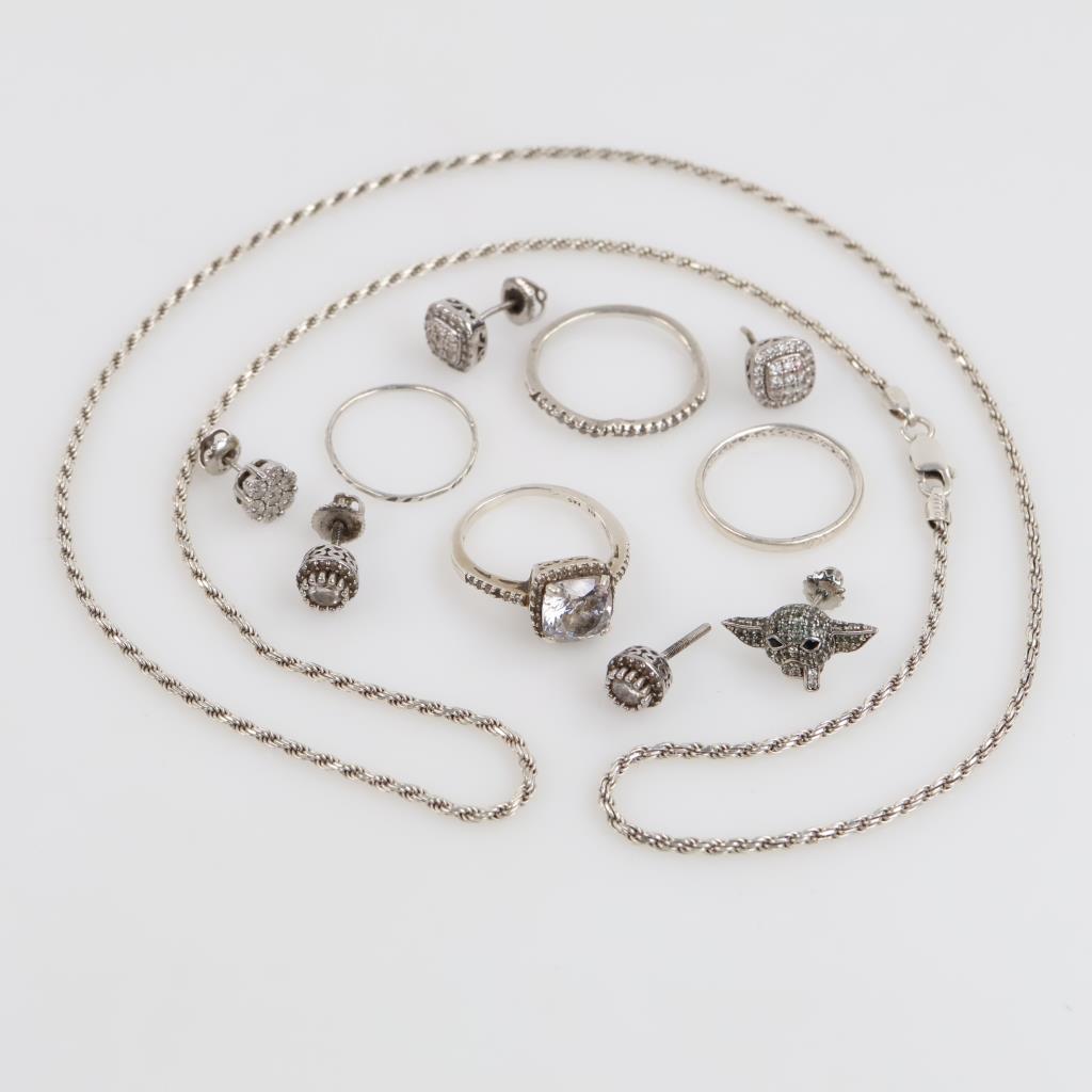 Sterling Silver Jewelry, 11 Pieces