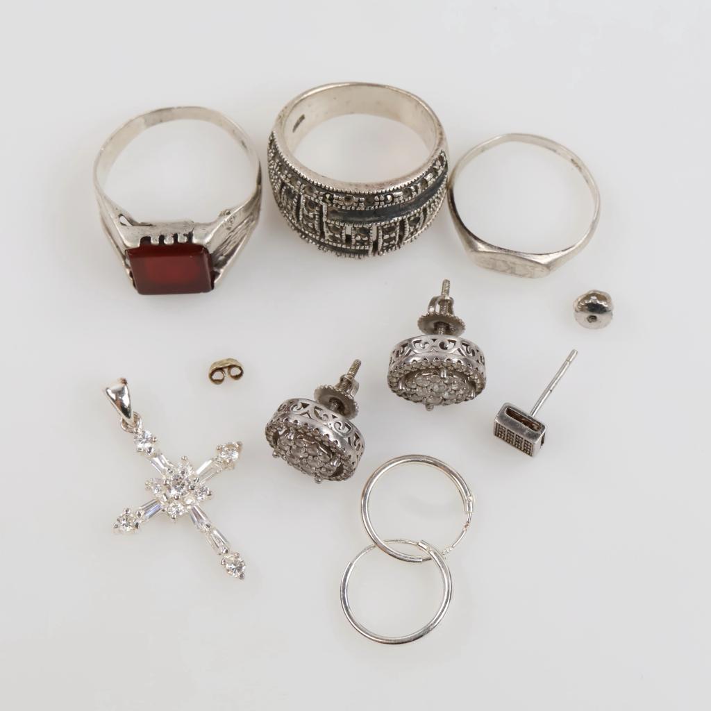 Sterling Silver Jewelry, 11 Pieces