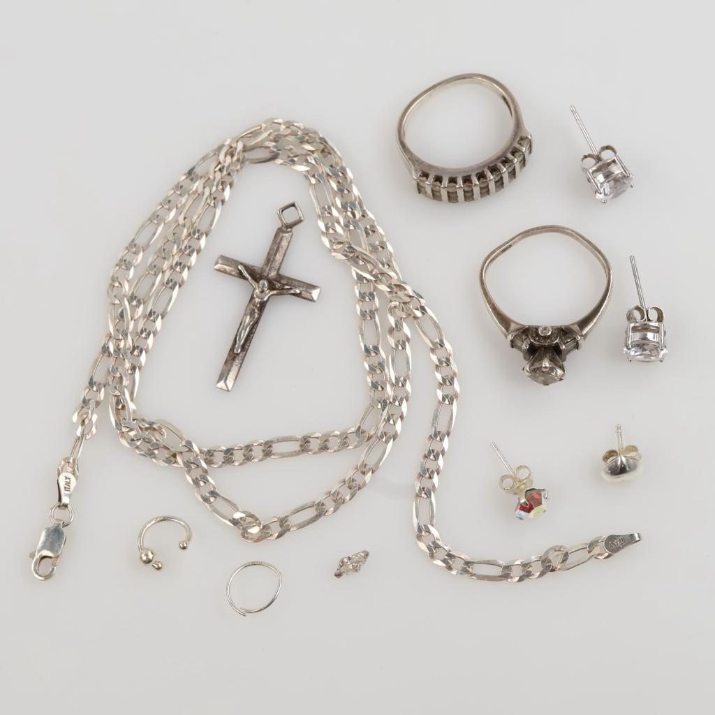 Sterling Silver Jewelry, 11 Pieces