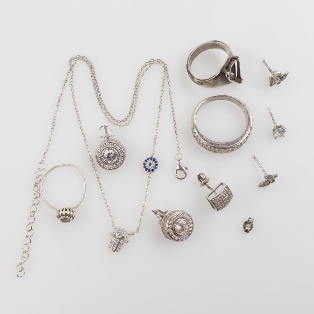 Sterling Silver Jewelry, 11 Pieces