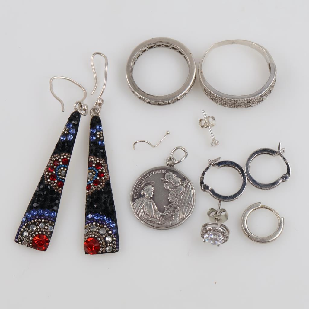 Sterling Silver Jewelry, 11 Pieces