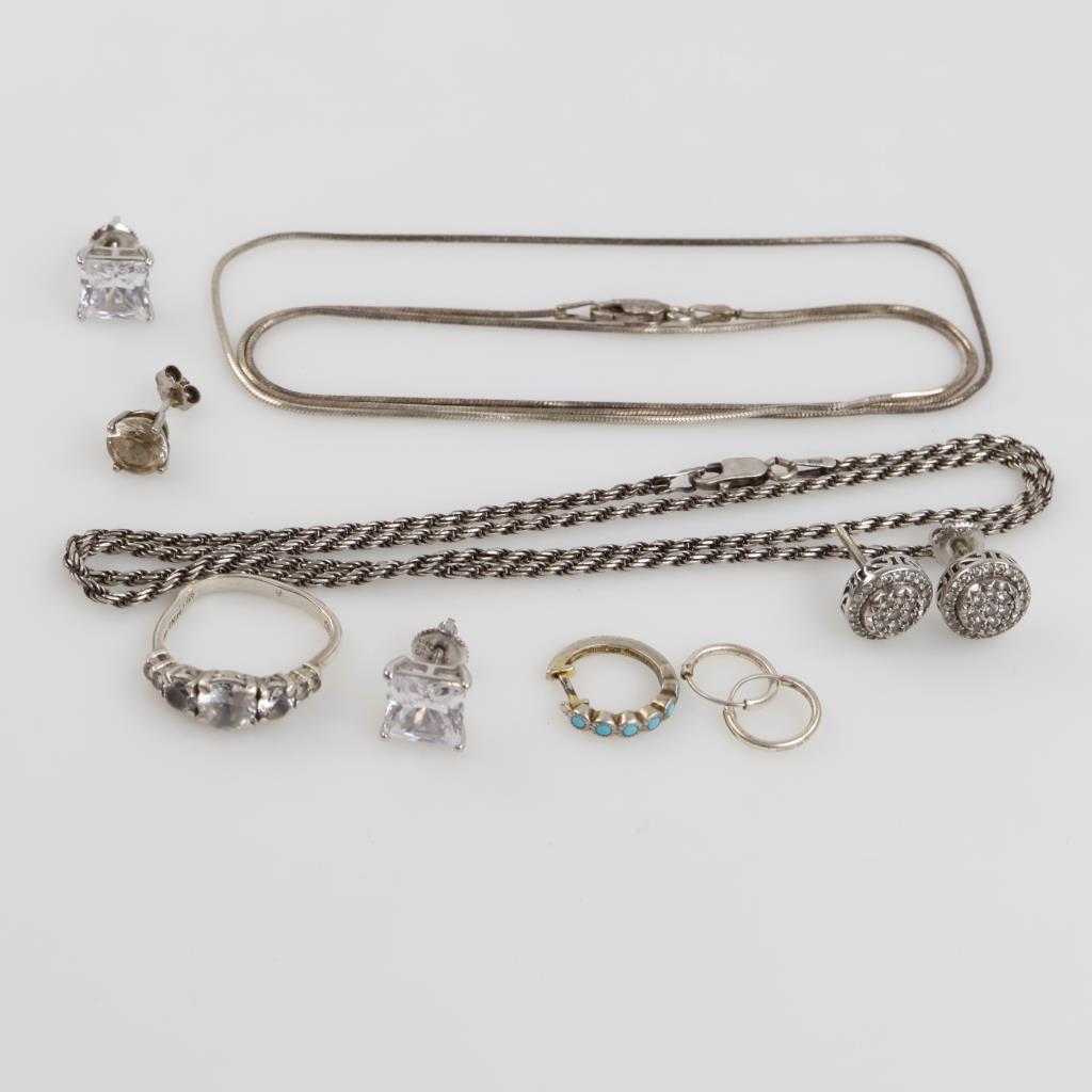 Sterling Silver Jewelry, 11 Pieces