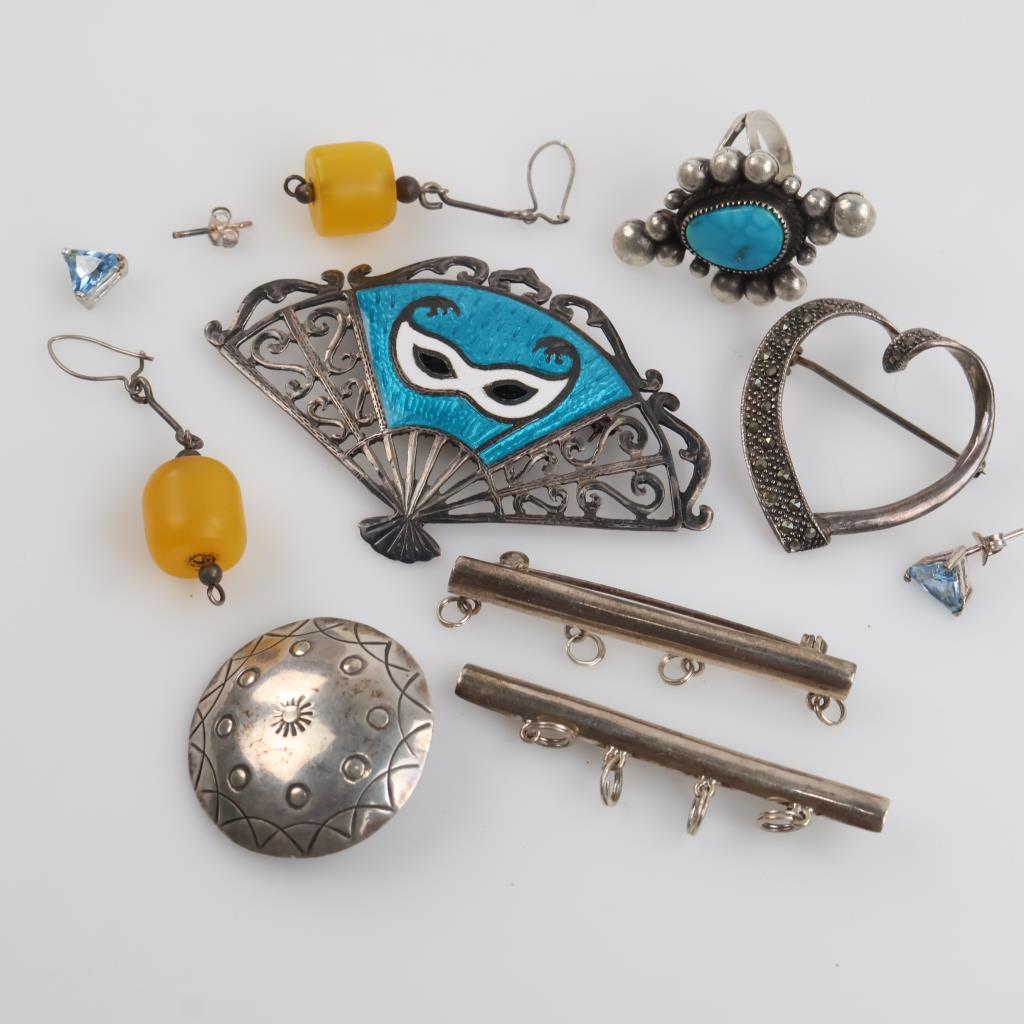 Sterling Silver Jewelry, 11 Pieces