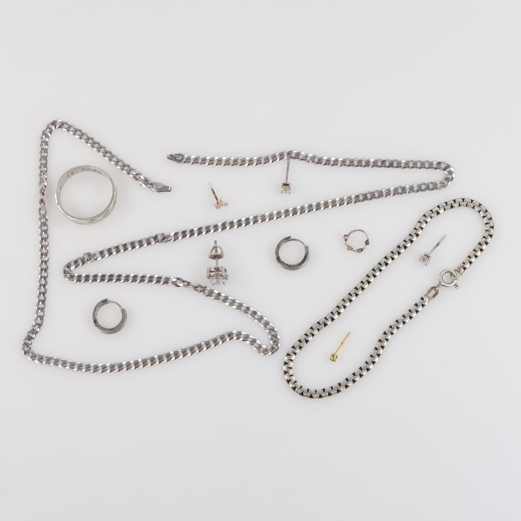 Sterling Silver Jewelry, 11 Pieces