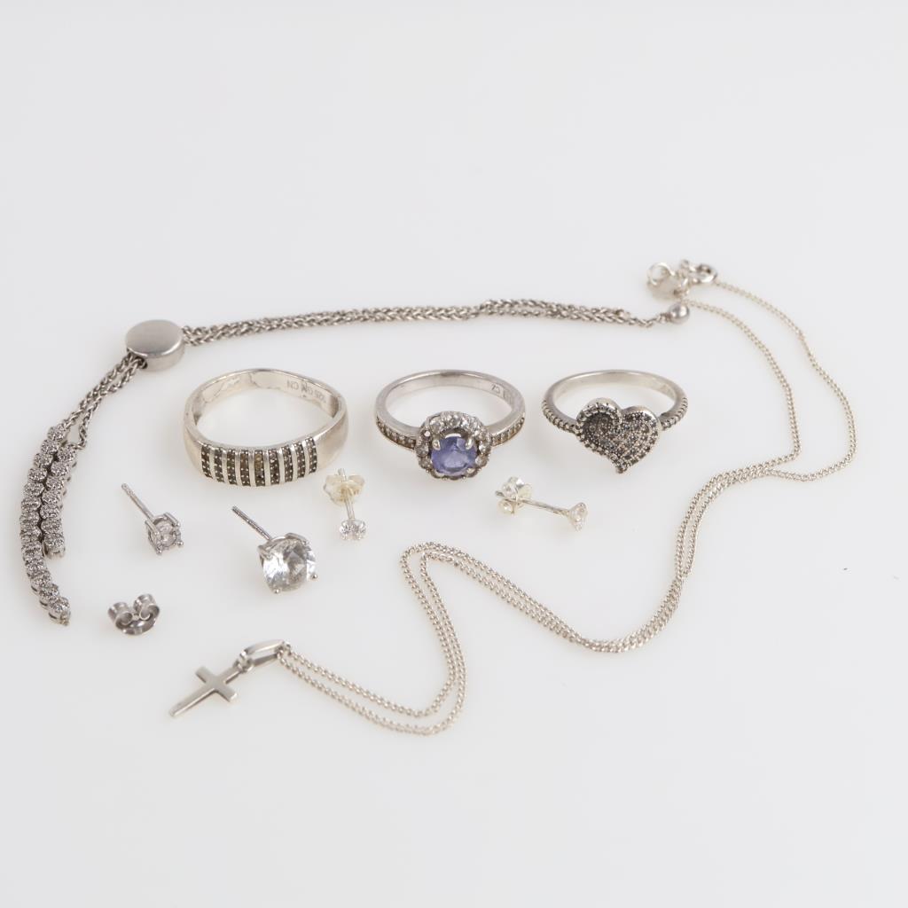 Sterling Silver Jewelry, 11 Pieces
