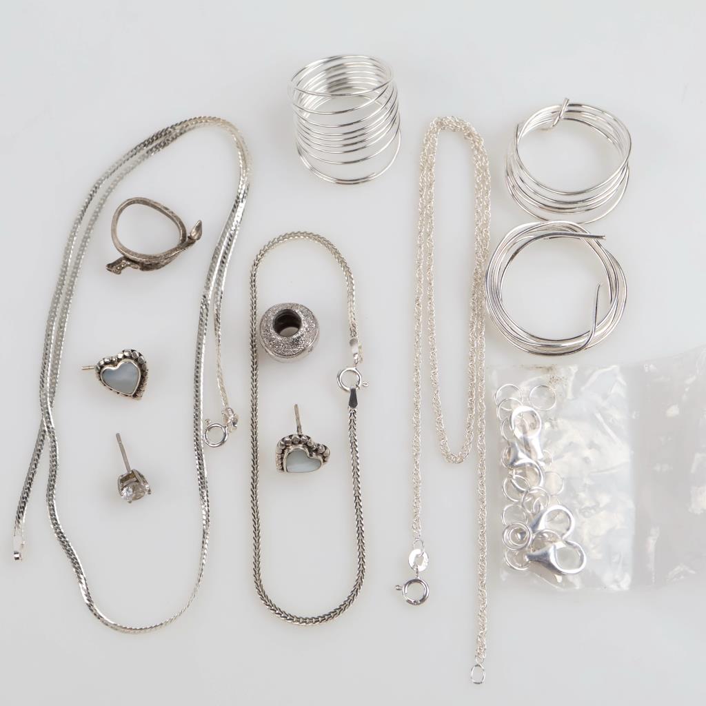 Sterling Silver Jewelry, 12+ Pieces