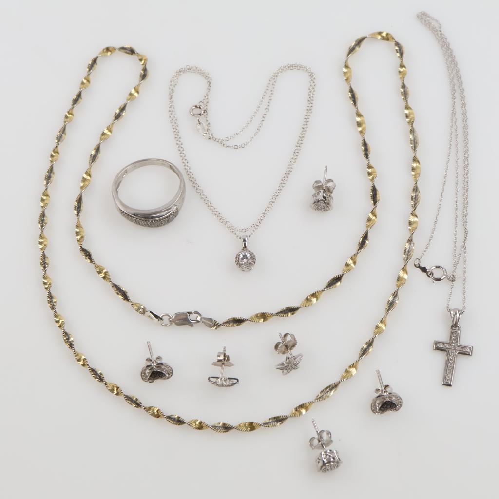 Sterling Silver Jewelry, 12 Pieces