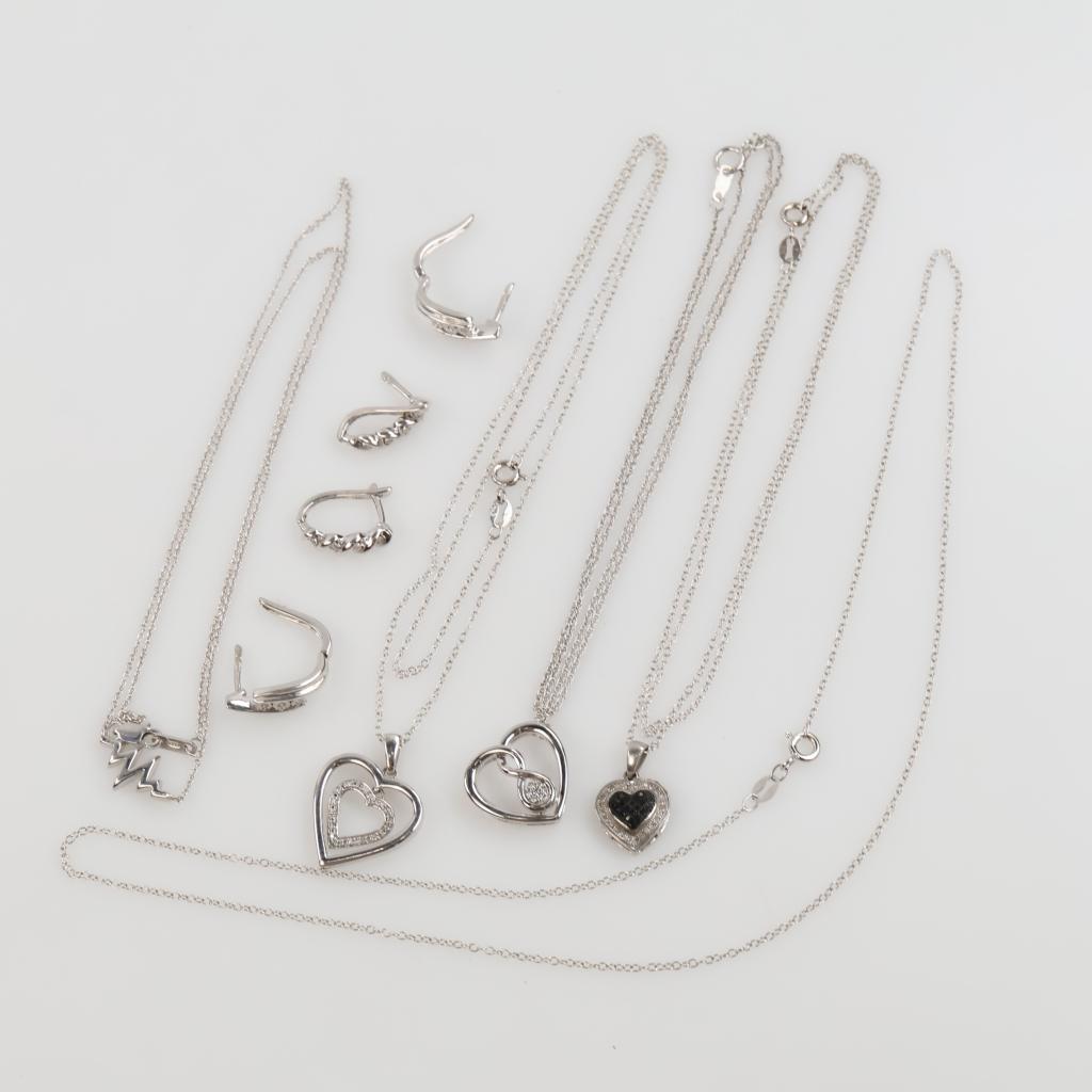 Sterling Silver Jewelry, 12 Pieces