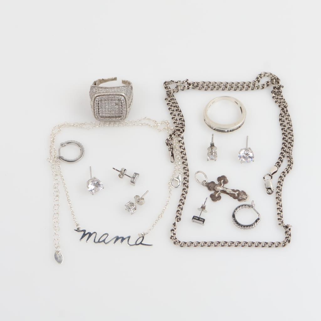 Sterling Silver Jewelry, 13 Pieces