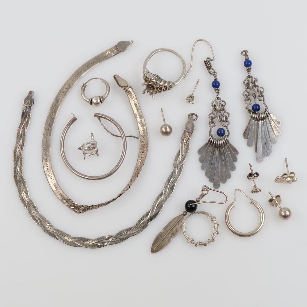 Sterling Silver Jewelry, 15 Pieces