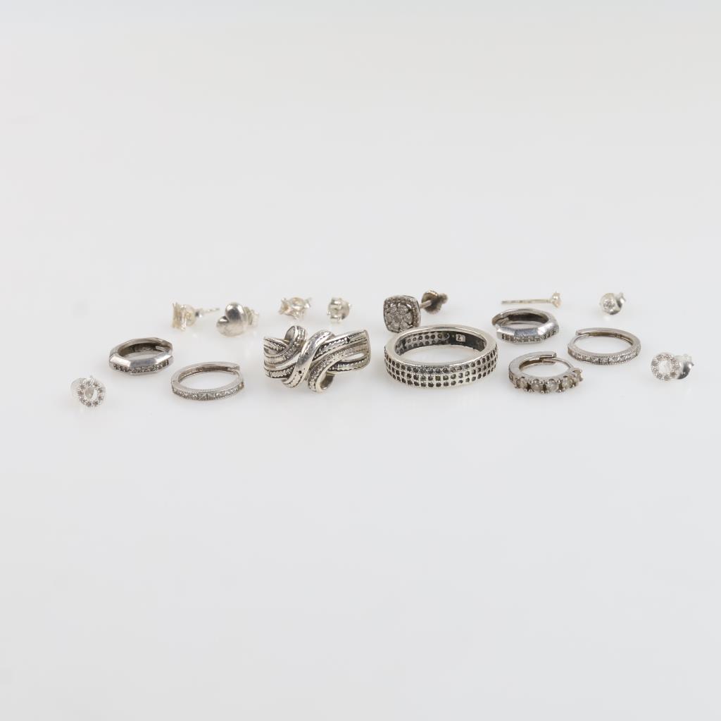 Sterling Silver Jewelry, 16 Pieces