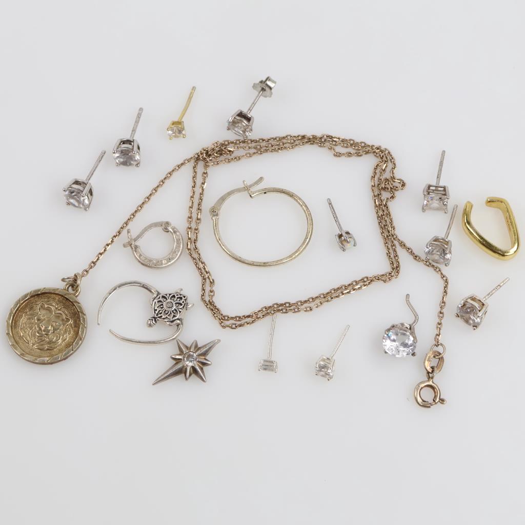 Sterling Silver Jewelry, 18 Pieces