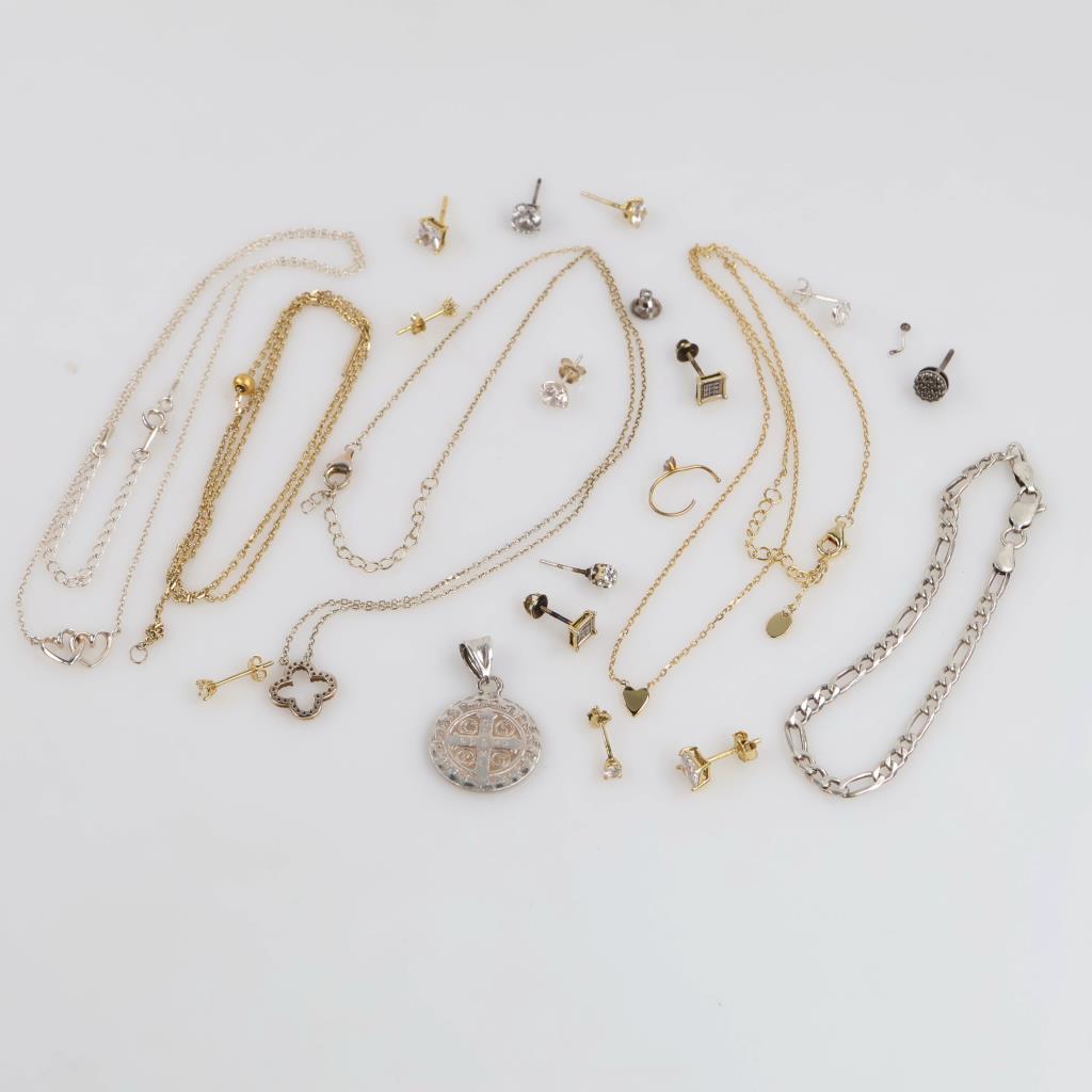 Sterling Silver Jewelry, 22 Pieces