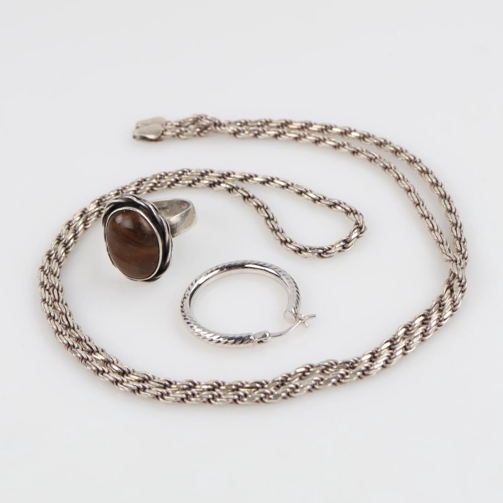 Sterling Silver Jewelry, 3 Pieces