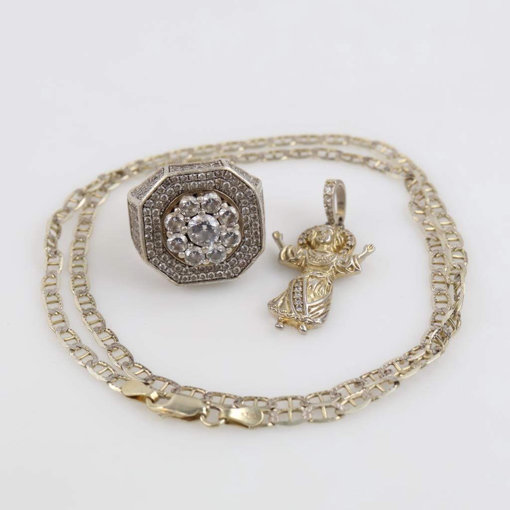 Sterling Silver Jewelry, 3 Pieces