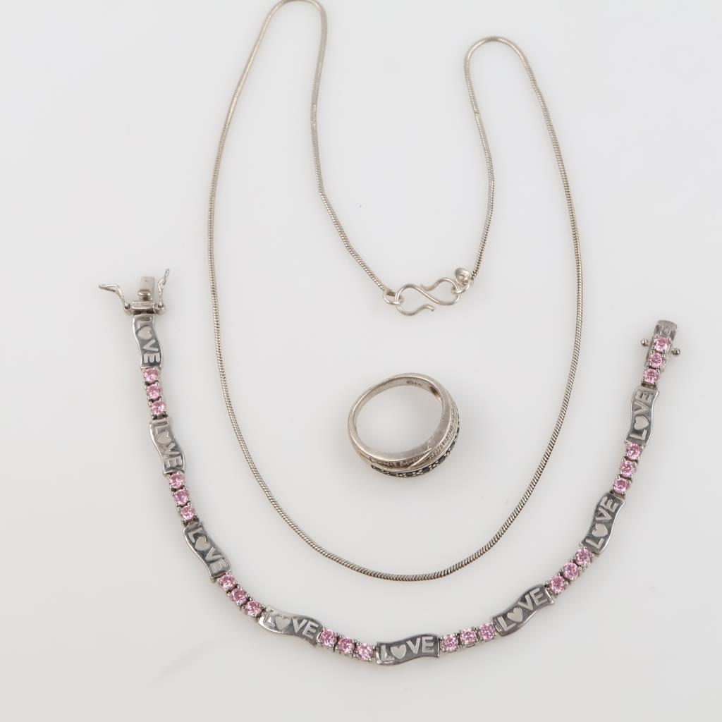 Sterling Silver Jewelry, 3 Pieces