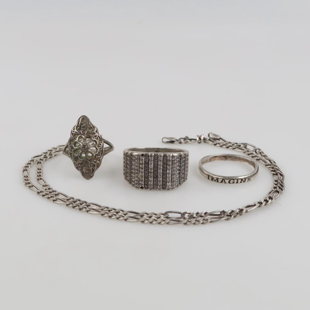Sterling Silver Jewelry, 4 Pieces