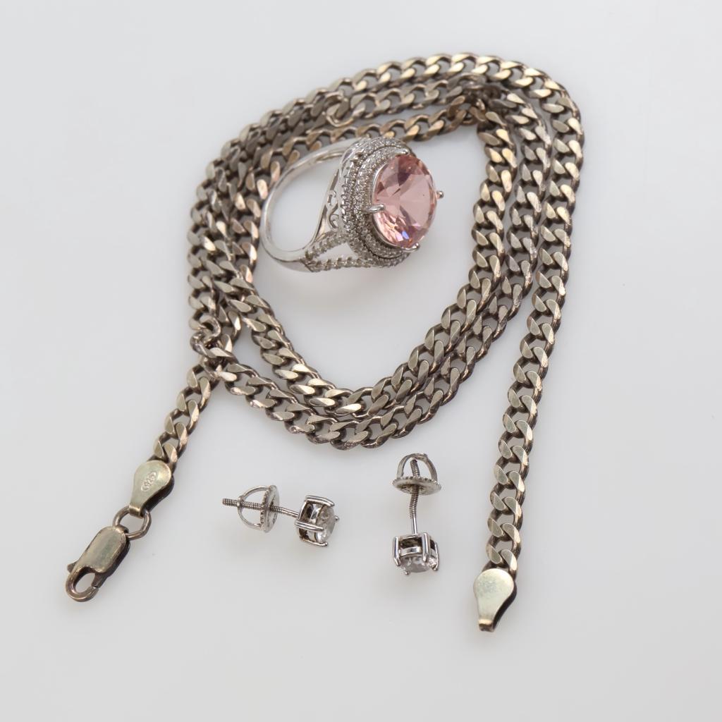 Sterling Silver Jewelry, 4 Pieces