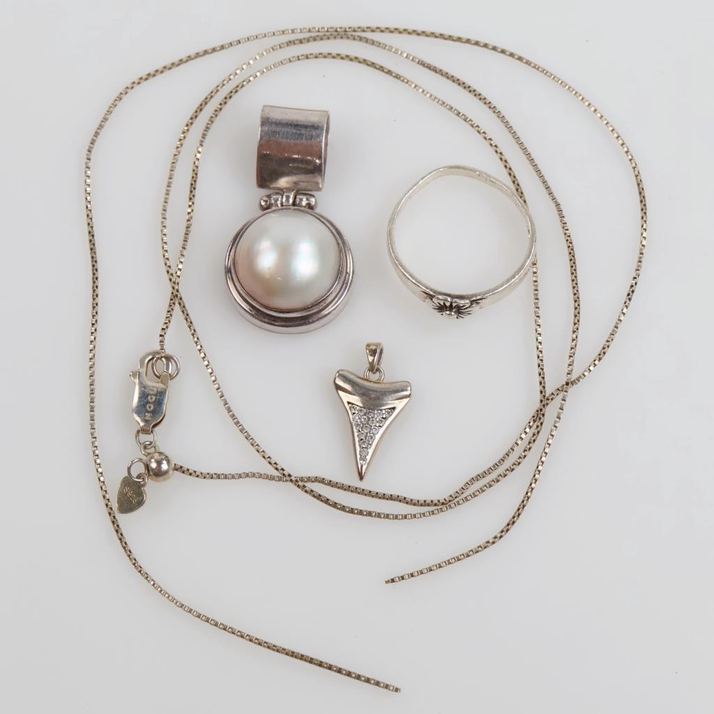 Sterling Silver Jewelry, 4 Pieces