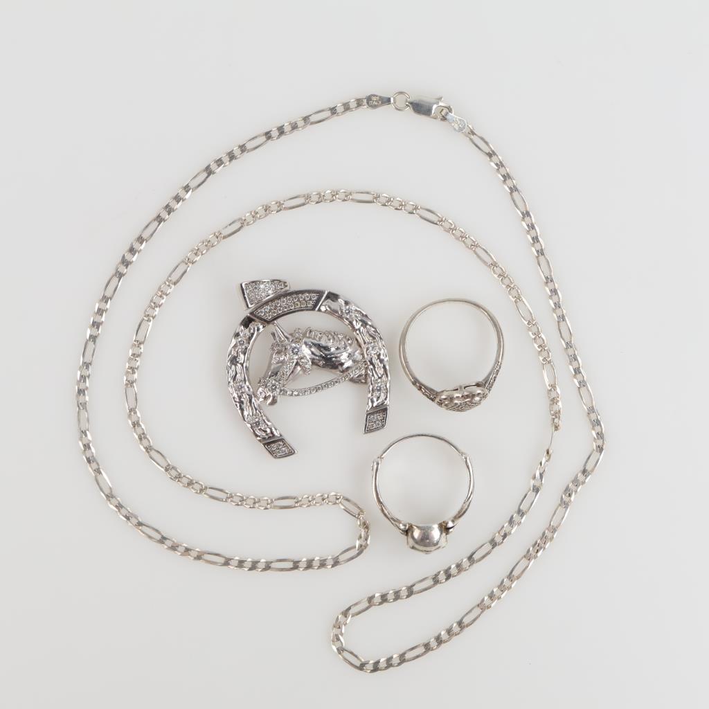 Sterling Silver Jewelry, 4 Pieces