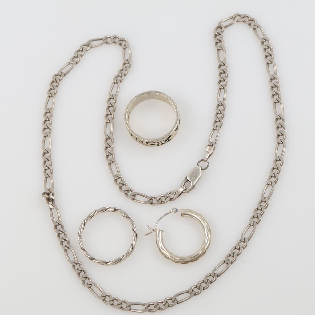 Sterling Silver Jewelry, 4 Pieces