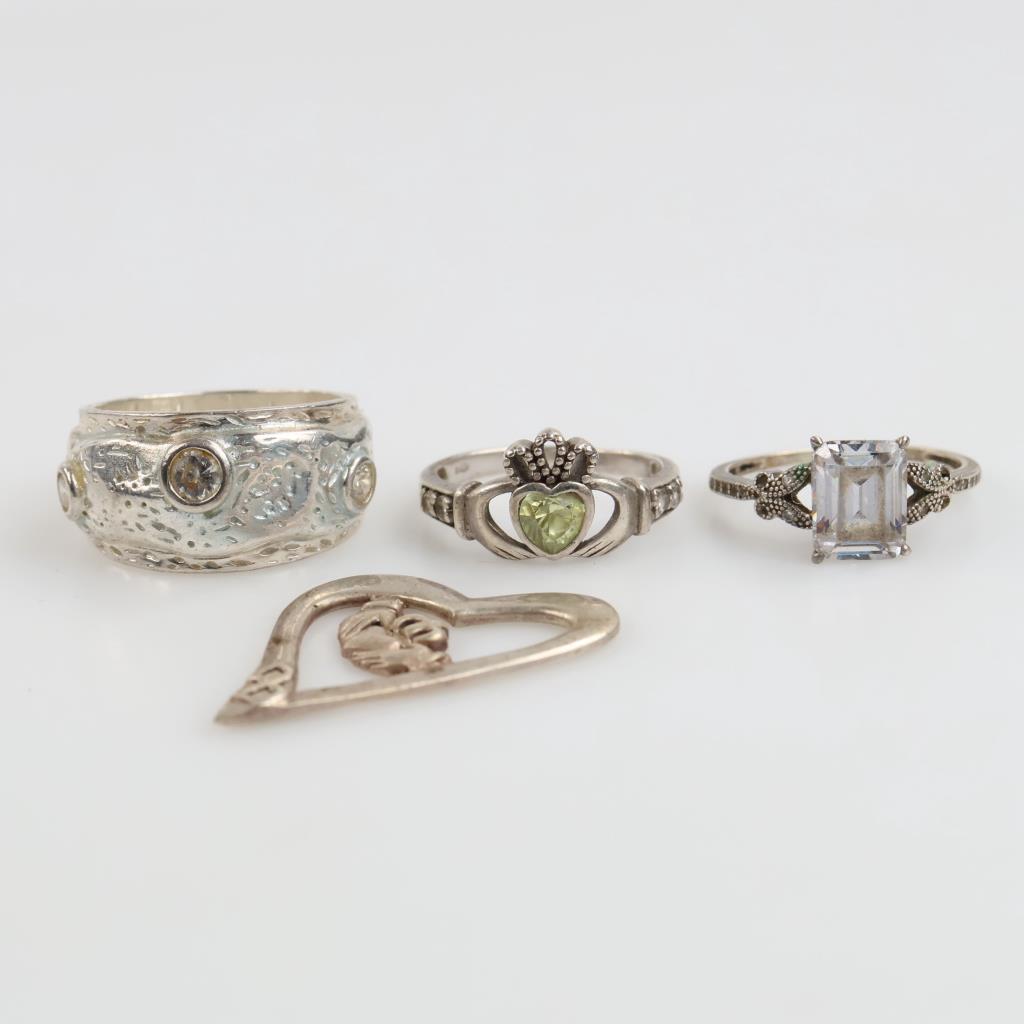 Sterling Silver Jewelry, 4 Pieces