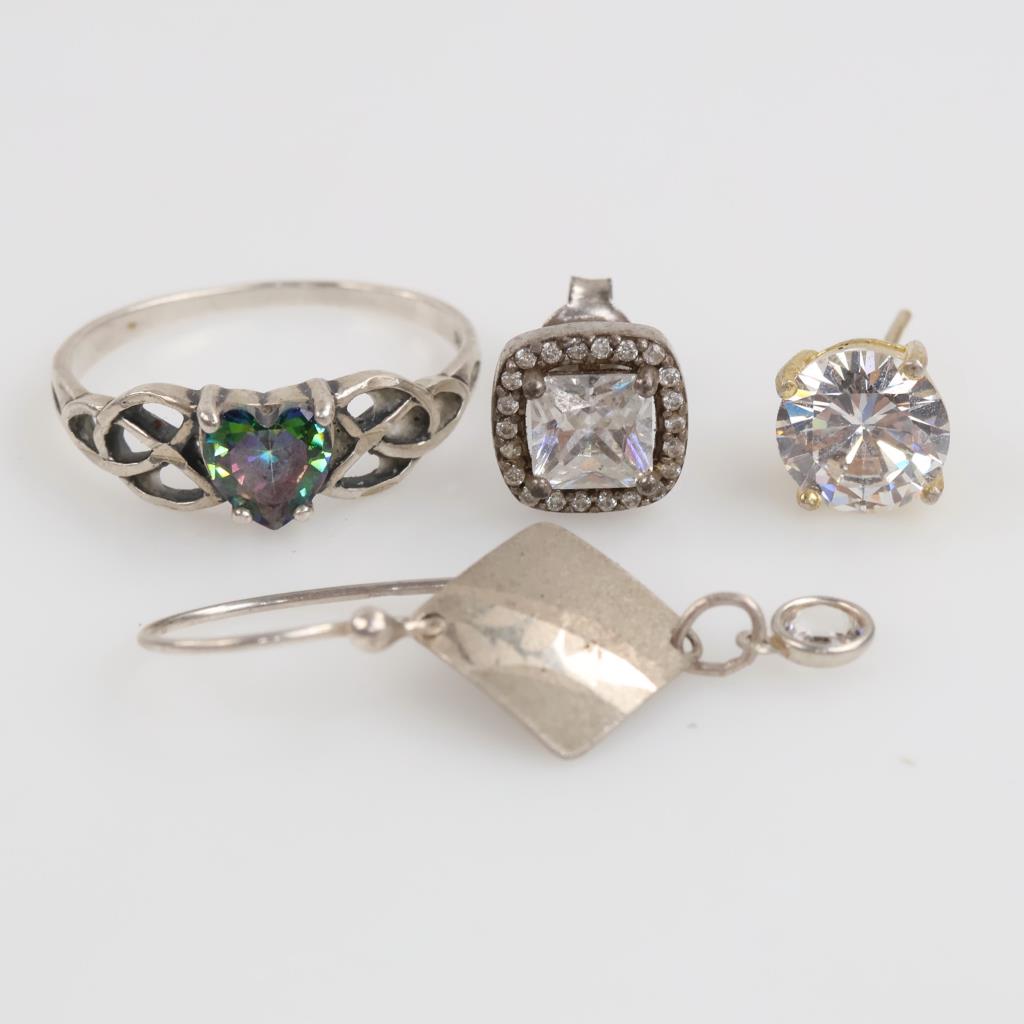 Sterling Silver Jewelry, 4 Pieces