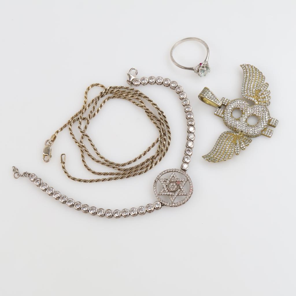 Sterling Silver Jewelry, 4 Pieces
