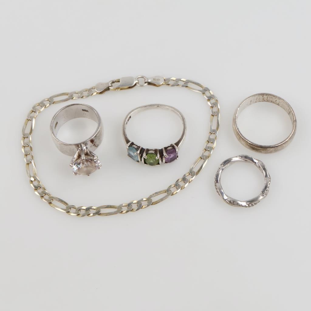 Sterling Silver Jewelry, 5 Pieces